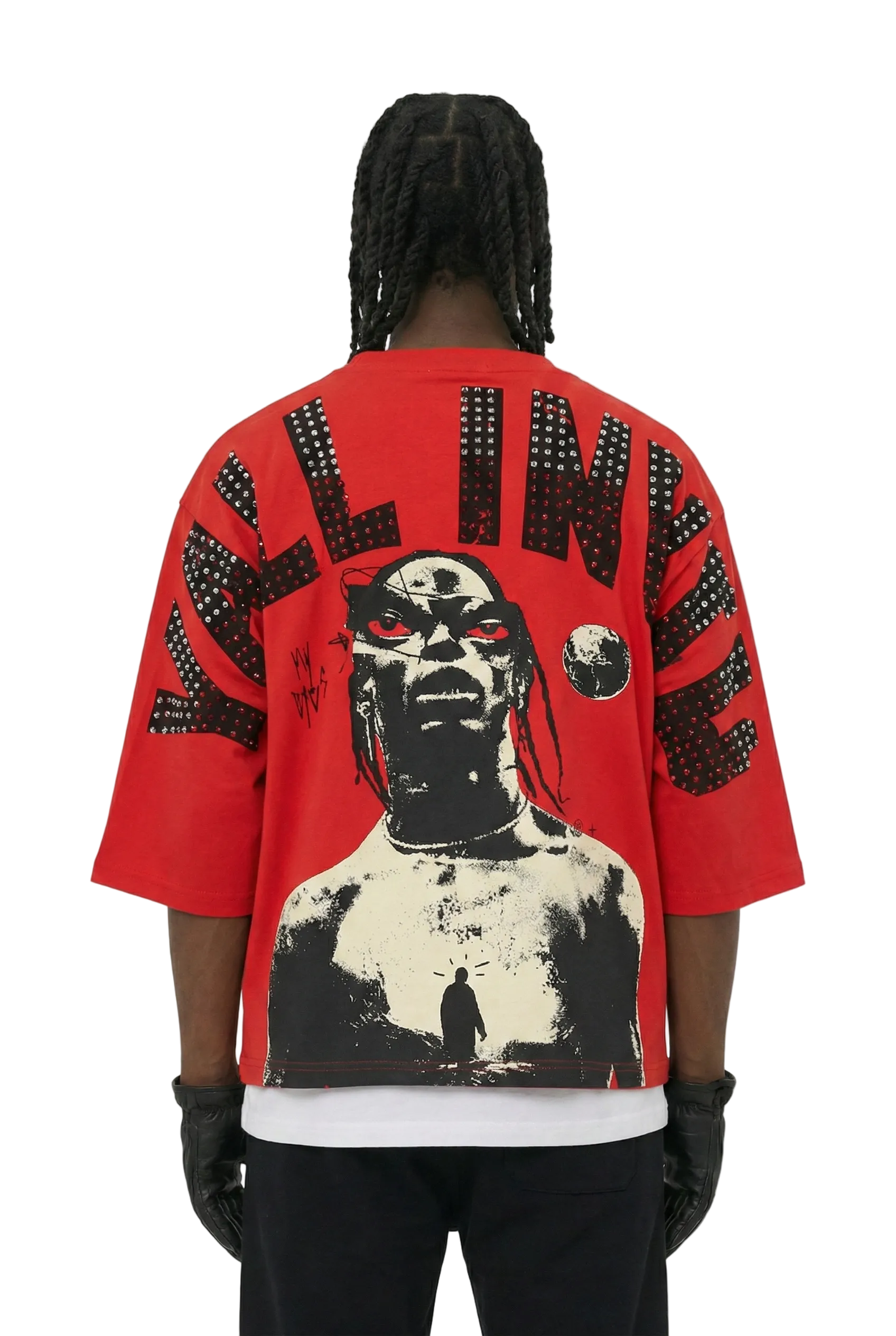 ASEN SN/ Jersey 3/4 Sleeve Crop Top Tee